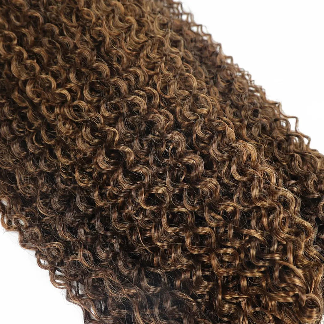Synthetic Jerry Curl Hair Extensions – Kinky Curly, Heat-Resistant, 26-28 Inch