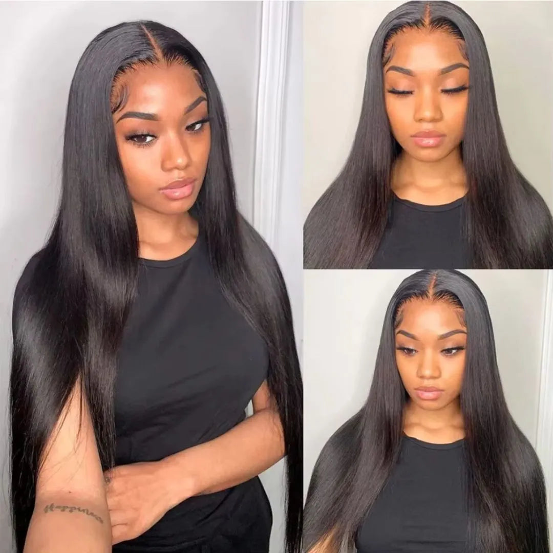 Straight Brazilian Virgin Human Hair Bundles – 3 Pieces, 10-40 Inches