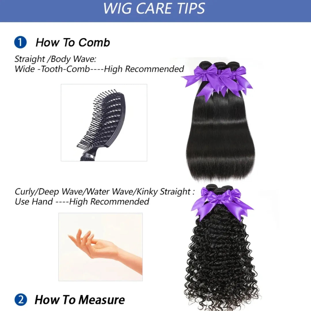 Straight Brazilian Human Hair Bundles – 10-40 Inch Weave Extensions
