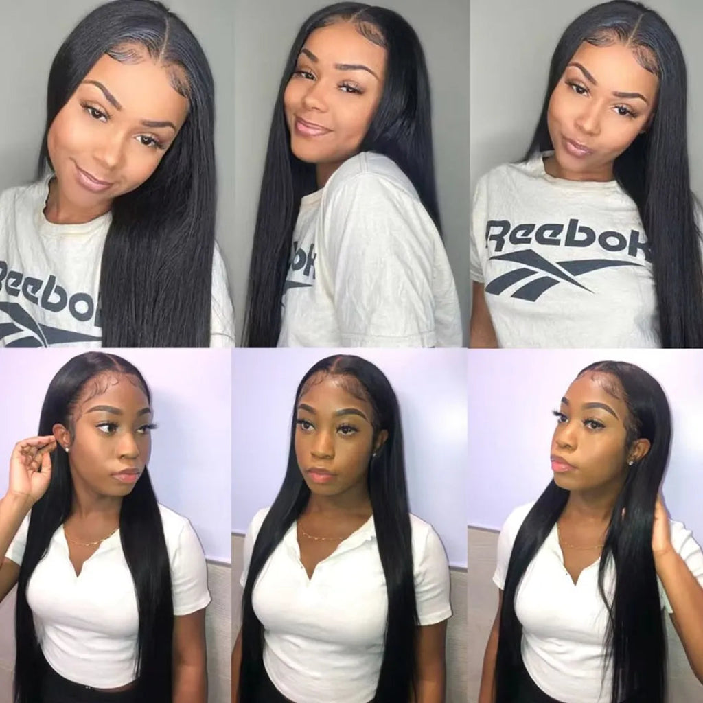 Straight Brazilian Virgin Human Hair Bundles – 3 Pieces, 10-40 Inches