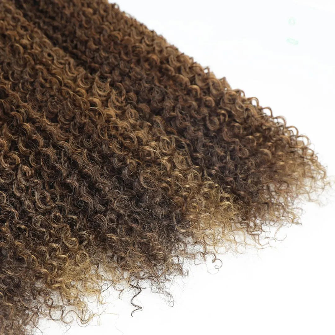 Synthetic Jerry Curl Hair Extensions – Kinky Curly, Heat-Resistant, 26-28 Inch
