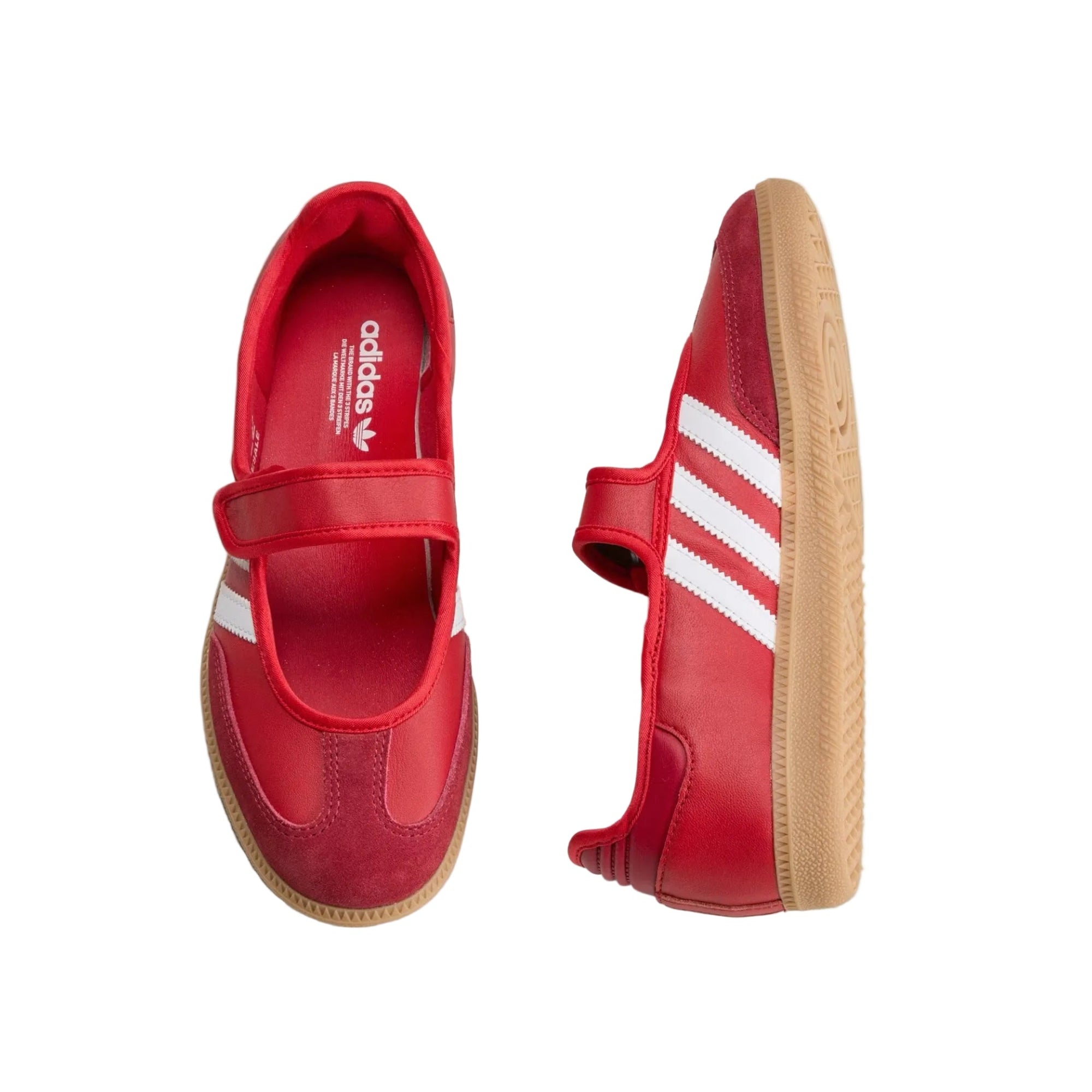 Samba Jane Red White