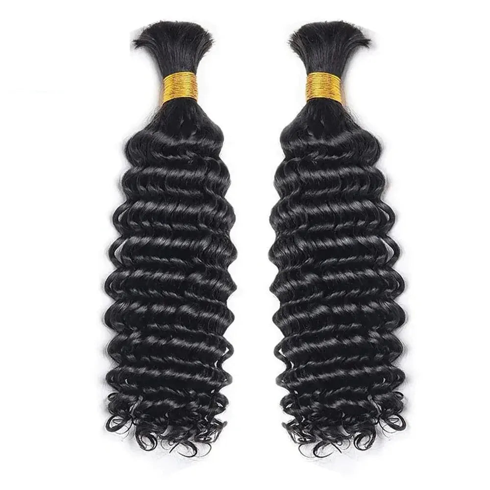 Deep Wave Unprocessed Human Hair for Boho Braids – 100% Brazilian Remy