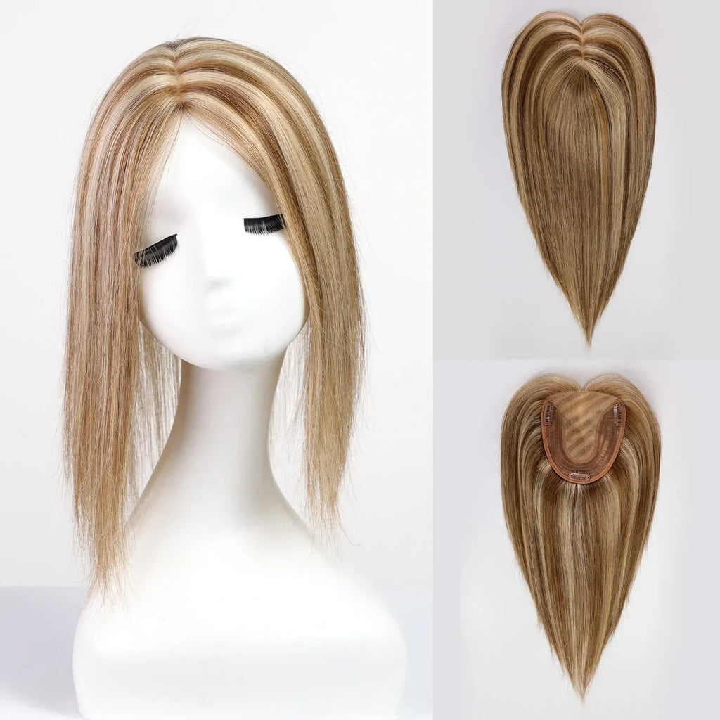 Silk Base Remy Human Hair Toppers – 12 Inches