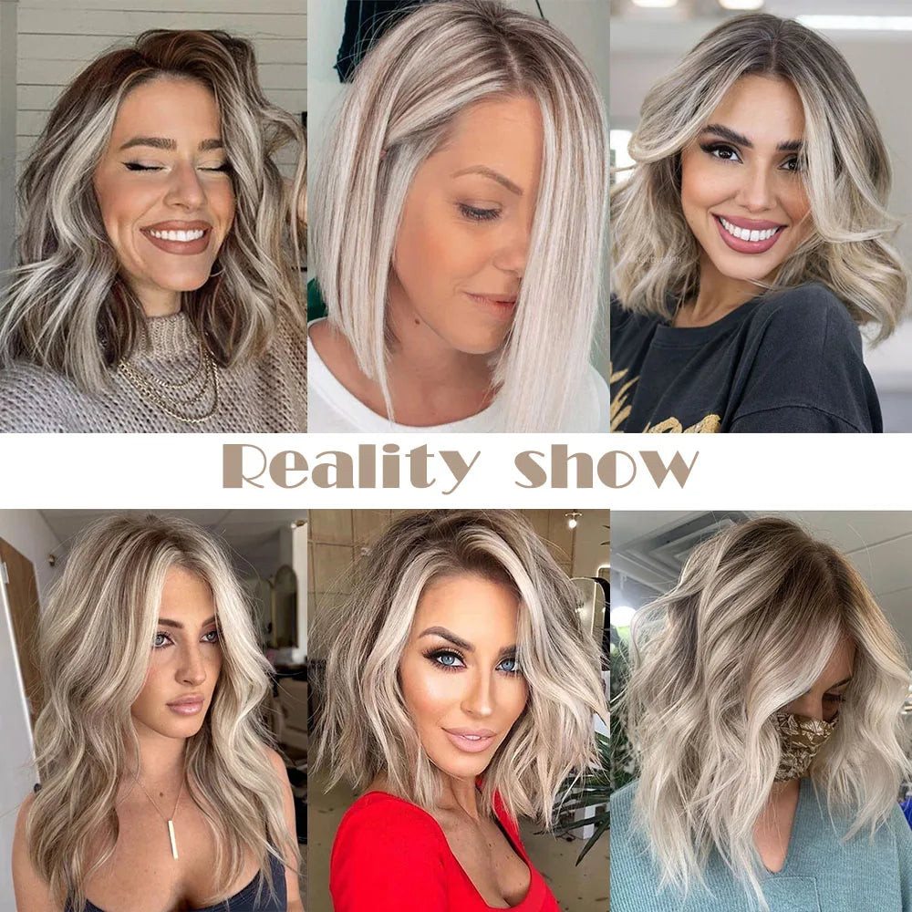 Ash Gray Brown Remy Human Hair Topper – 12 Inch