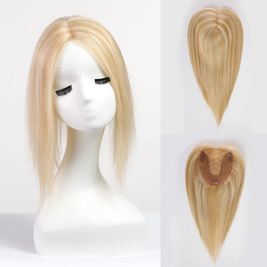 Silk Base Remy Human Hair Toppers – 12 Inches