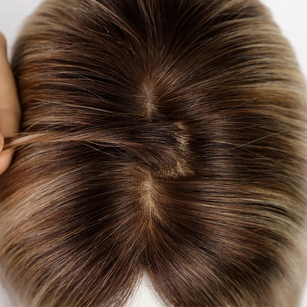 Silk Base Remy Human Hair Toppers – 12 Inches