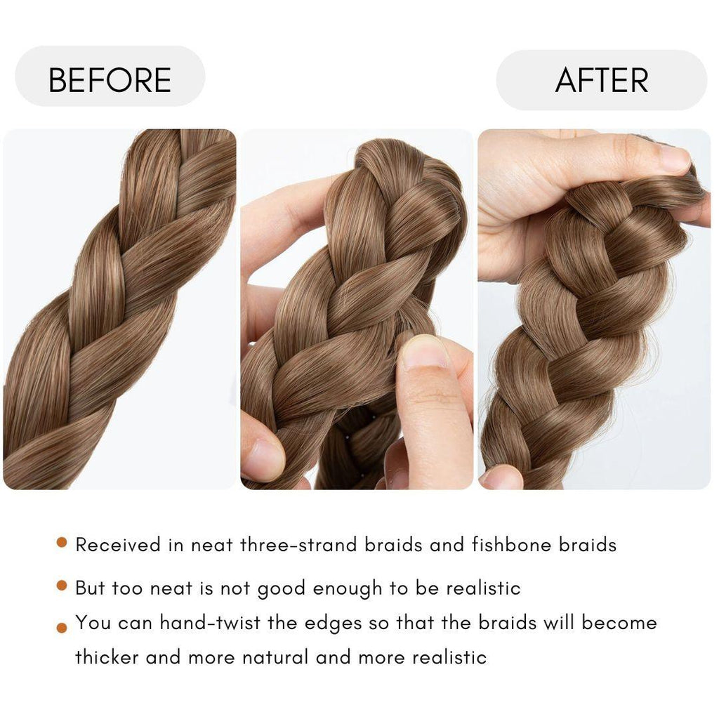 Instant Glam Braids – Rubber Band Braided Hair Extensions
