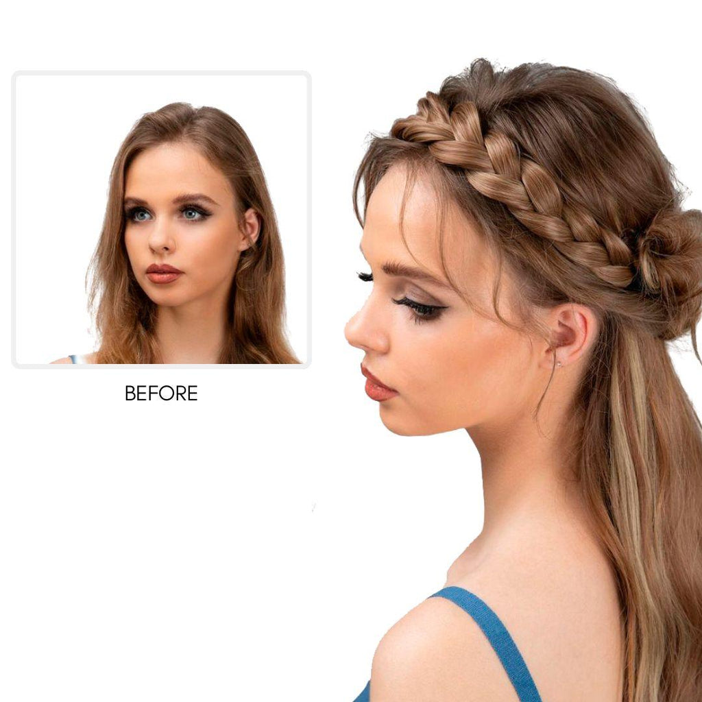 Instant Glam Braids – Rubber Band Braided Hair Extensions