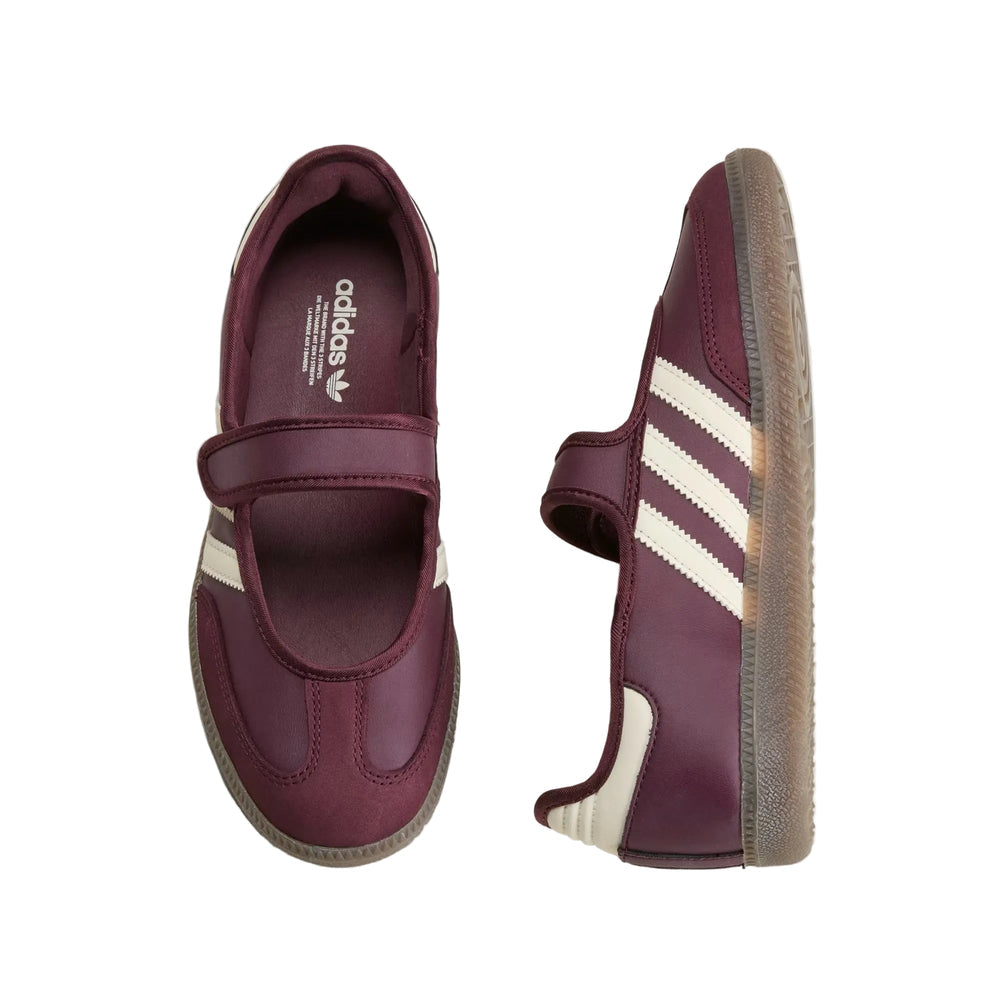 Samba Jane Maroon White