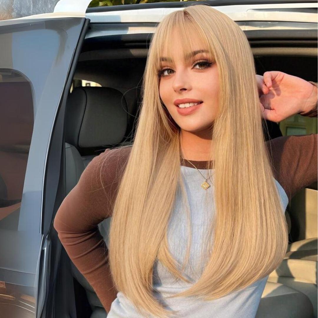 Synthetic Long Straight Wire Hair Extension – Easy No Clips (16-32 Inch Options)