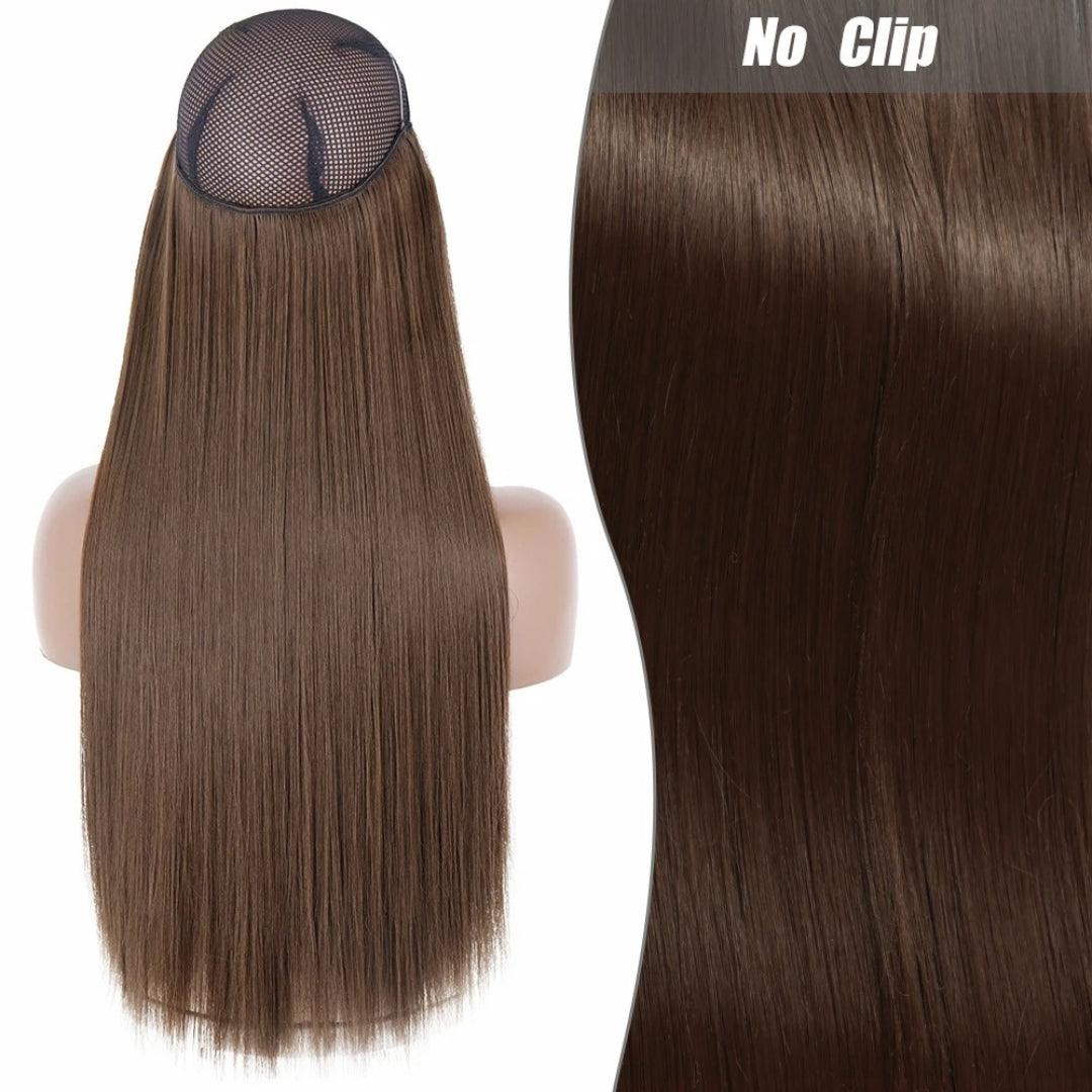 Synthetic Long Straight Wire Hair Extension – Easy No Clips (16-32 Inch Options)