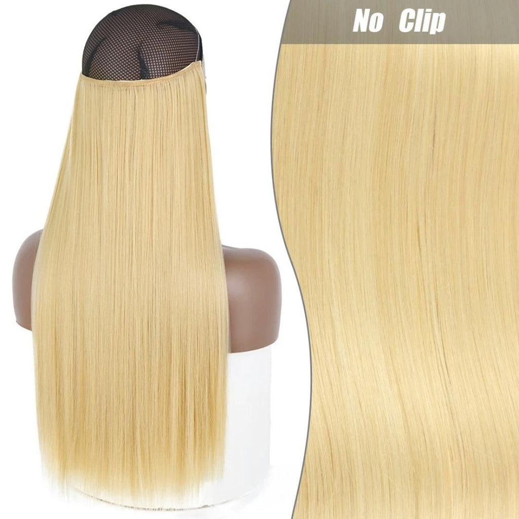 Synthetic Long Straight Wire Hair Extension – Easy No Clips (16-32 Inch Options)
